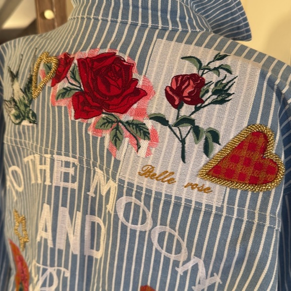 Denim and Bone Romeo Patched Jacket Free People - Picture 14 of 17